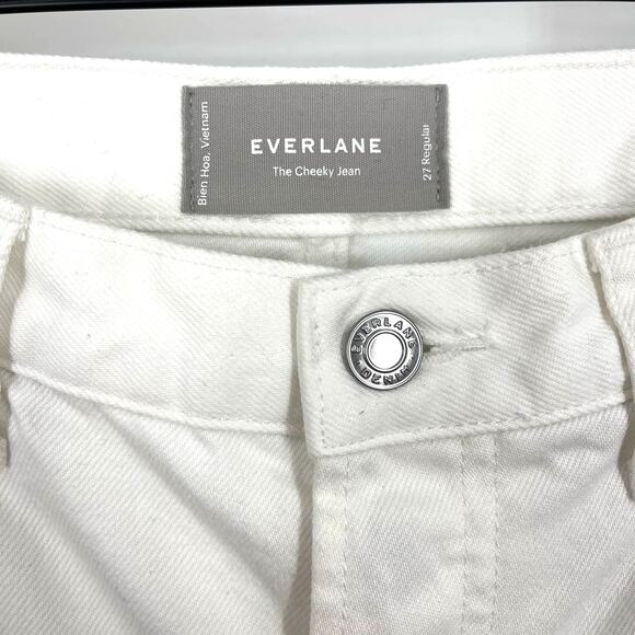 Everlane The Cheeky Jean Button Fly White Size 27 Regular NWOT - Picture 5 of 8